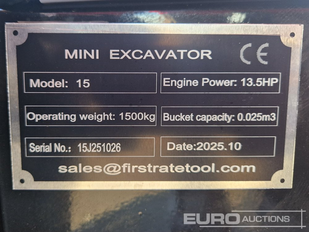 Unused 2025 Miva VA15 - Мини-экскаватор: фото 2 Unused 2025 Miva VA15 - Мини-экскаватор: фото 2