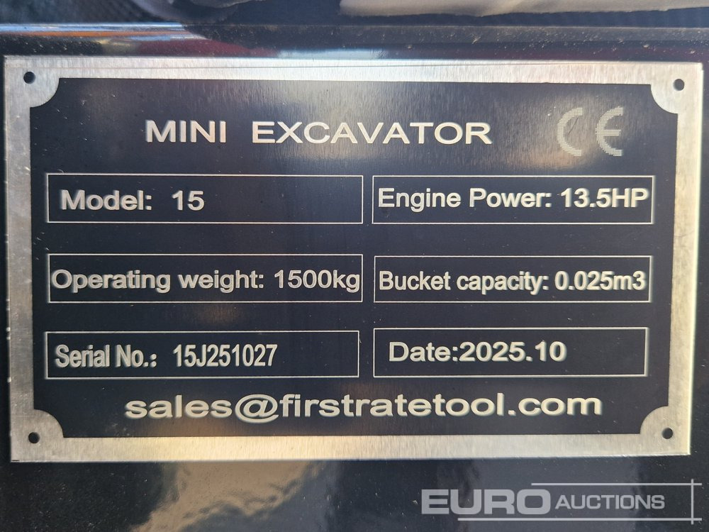 Unused 2025 Miva VA15 - Мини-экскаватор: фото 1 Unused 2025 Miva VA15 - Мини-экскаватор: фото 1