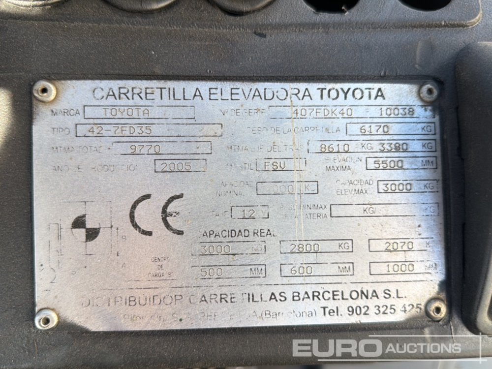 Вилочный погрузчик Toyota 42-7FD35: фото 34