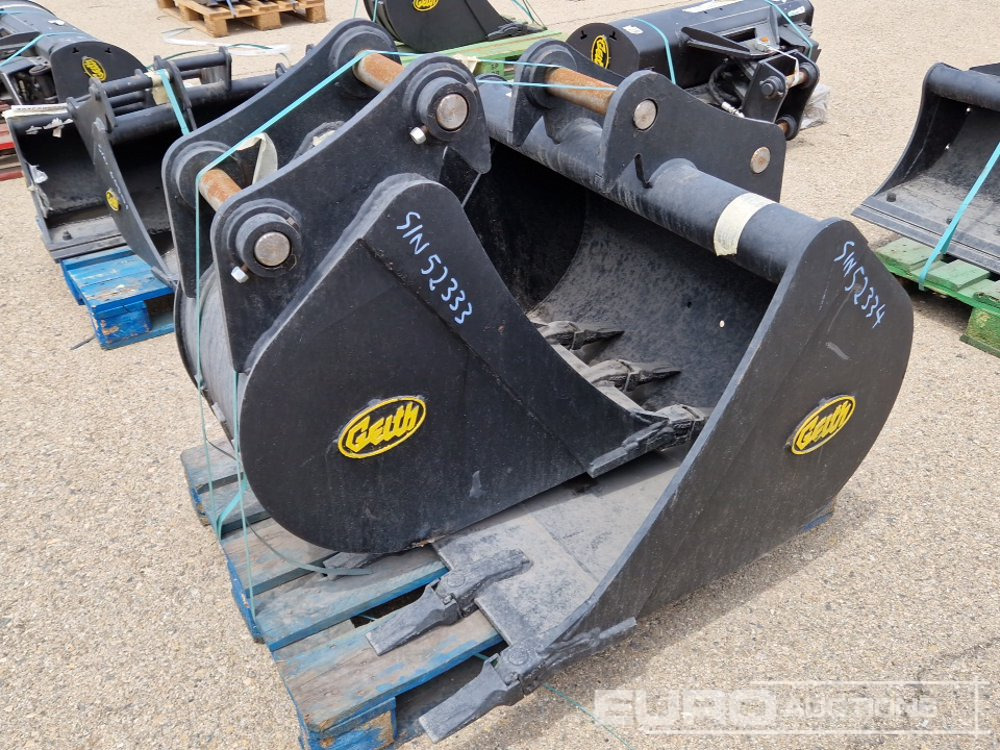 Unused Geith H08-1000 40" Digging Bucket, H08-0450 18" Digging Bucket 50mm Pin to suit Mini Excavator / Conjunto Cazos - Ковш: фото 1 Unused Geith H08-1000 40" Digging Bucket, H08-0450 18" Digging Bucket 50mm Pin to suit Mini Excavator / Conjunto Cazos - Ковш: фото 1