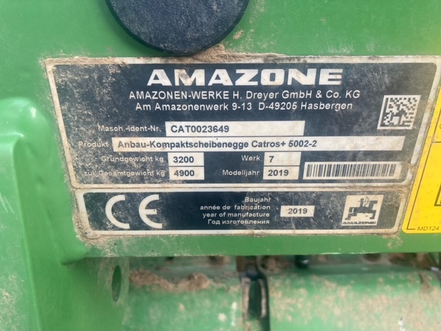 Amazone Catros  5002-2 - Дисковая борона: фото 2 Amazone Catros  5002-2 - Дисковая борона: фото 2
