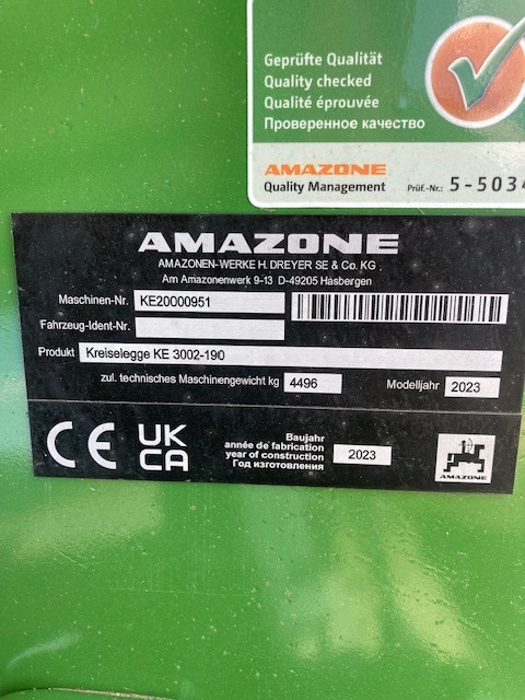 Amazone KE 3002-190 Anbaukreiselegge - Техника для обработки почвы: фото 2 Amazone KE 3002-190 Anbaukreiselegge - Техника для обработки почвы: фото 2