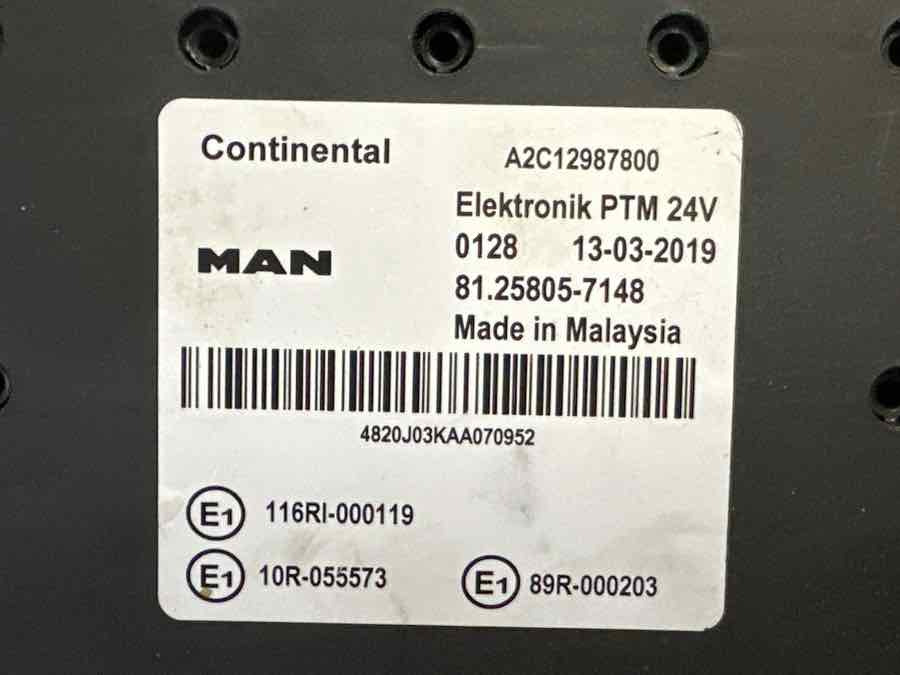 MAN ECU PTM 81.25805-7148 - Электрическая система для Грузовиков: фото 2 MAN ECU PTM 81.25805-7148 - Электрическая система для Грузовиков: фото 2