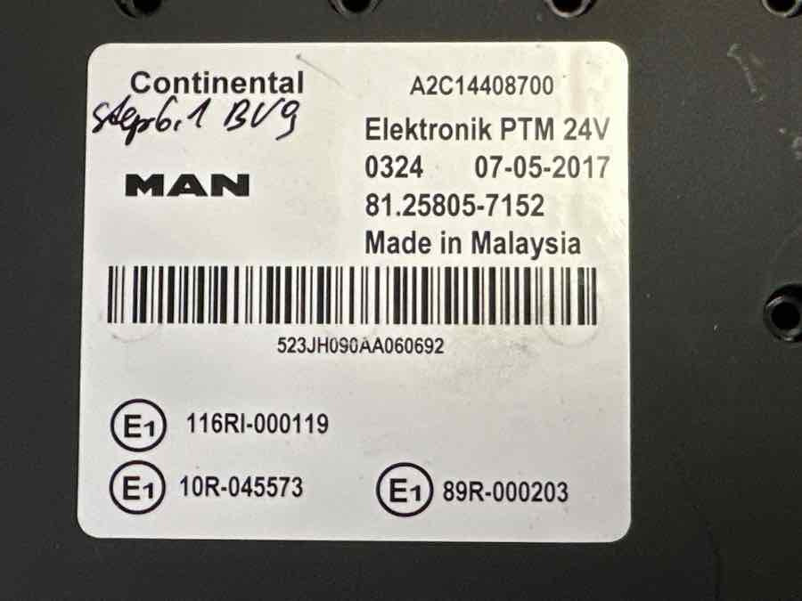 MAN ECU PTM 81.25805-7152 - Электрическая система для Грузовиков: фото 2 MAN ECU PTM 81.25805-7152 - Электрическая система для Грузовиков: фото 2