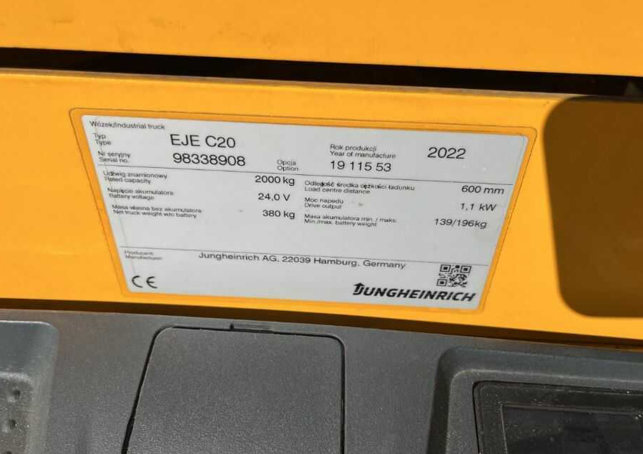 Jungheinrich EJC20 - Тележка: фото 4 Jungheinrich EJC20 - Тележка: фото 4