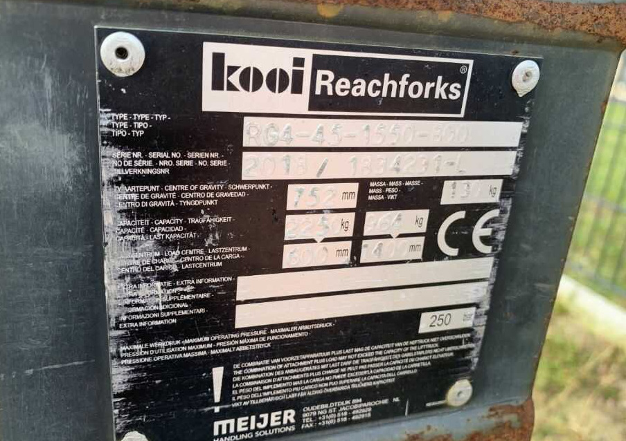 Kooi RG4-45-1550 - Стрела для Погрузочно-разгрузочной техники: фото 4 Kooi RG4-45-1550 - Стрела для Погрузочно-разгрузочной техники: фото 4
