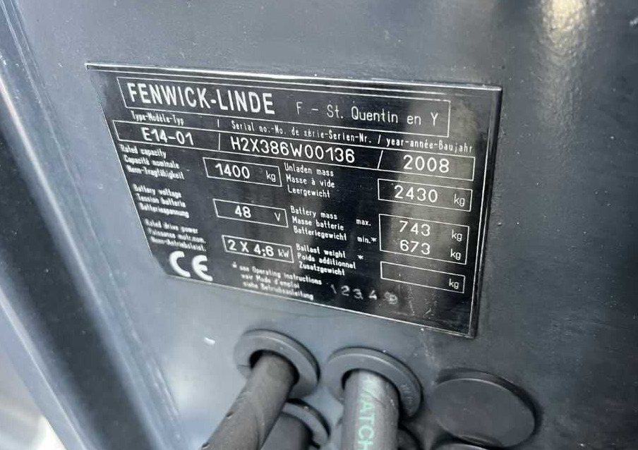 Linde E14-01 - Электропогрузчик: фото 4 Linde E14-01 - Электропогрузчик: фото 4