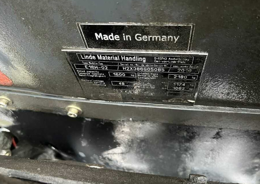 Linde E16H-02 - Электропогрузчик: фото 4 Linde E16H-02 - Электропогрузчик: фото 4