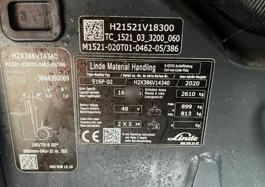 Linde E16P-02 - Электропогрузчик: фото 4 Linde E16P-02 - Электропогрузчик: фото 4