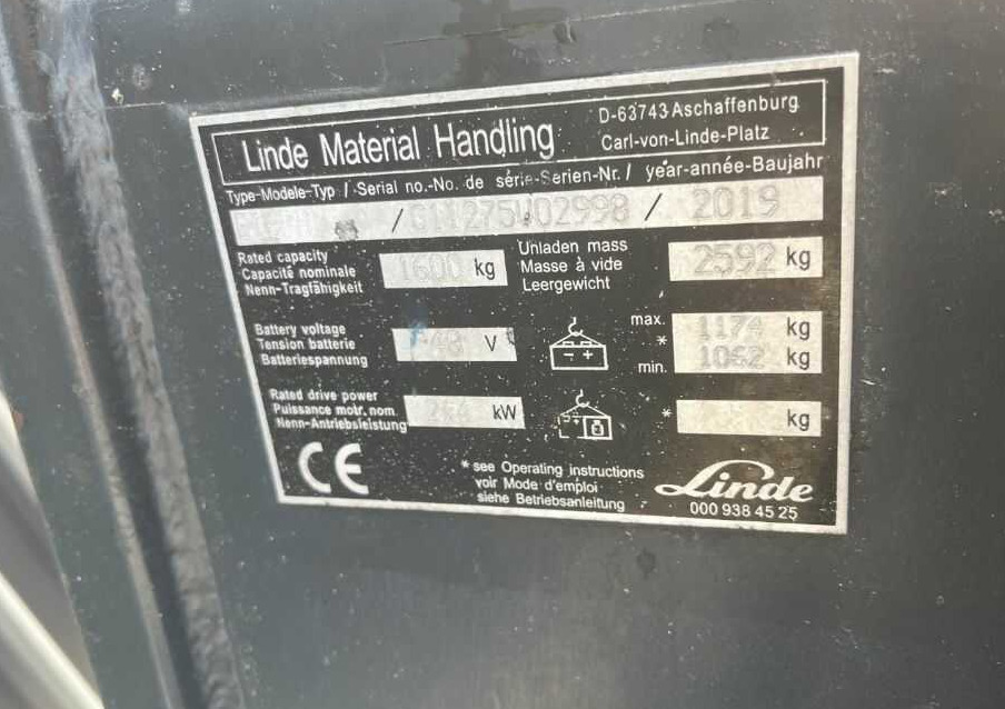 Linde E16PH - Электропогрузчик: фото 4 Linde E16PH - Электропогрузчик: фото 4