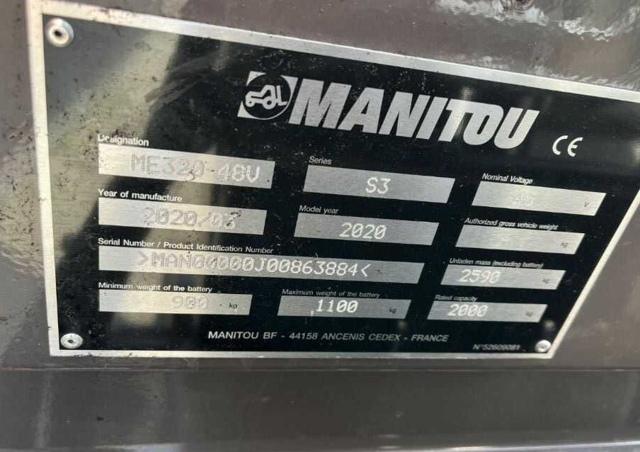 Manitou ME320 - Электропогрузчик: фото 5 Manitou ME320 - Электропогрузчик: фото 5