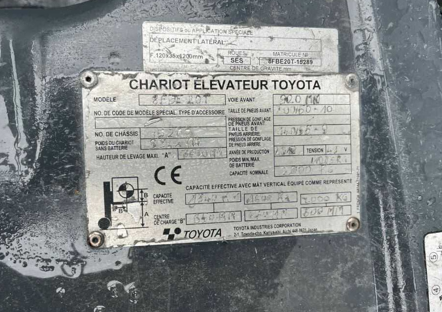 Toyota 8FBE20T - Электропогрузчик: фото 4 Toyota 8FBE20T - Электропогрузчик: фото 4