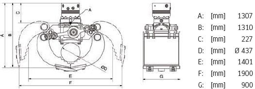 Новый Грейфер DMS SG22090 inkl. Rotator Sortiergreifer / NEU: фото 11