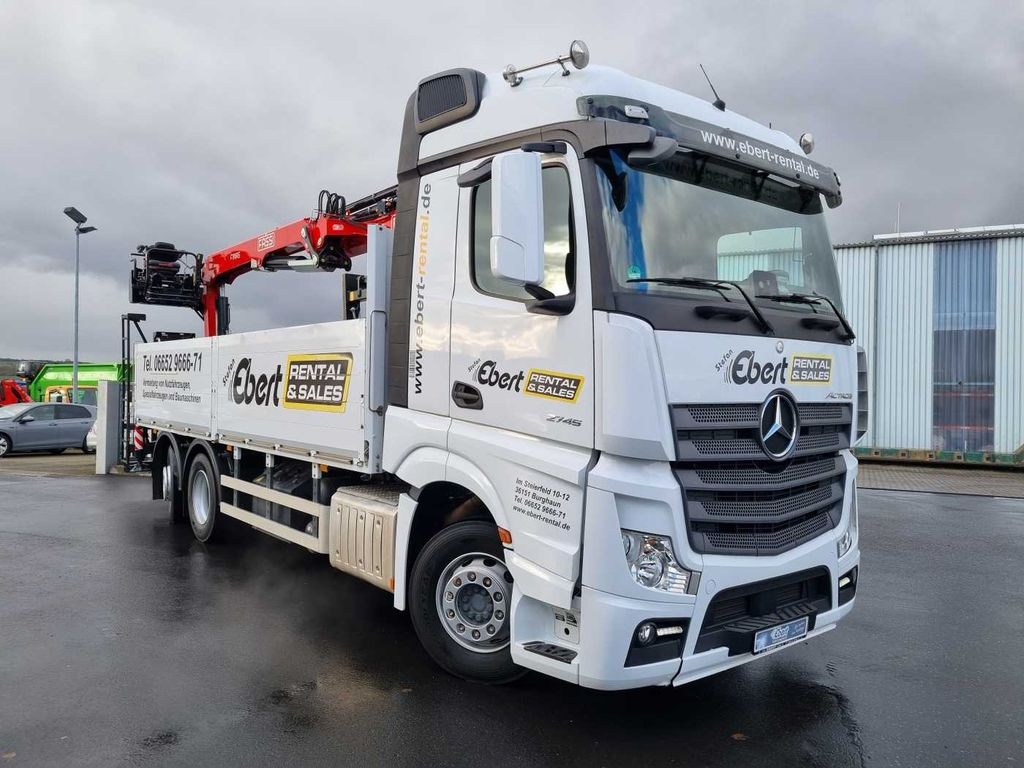 Mercedes-Benz Actros 2745 L 6x2 Baustoffpritsche+Kran Retarder - Грузовик бортовой/ Платформа, Автоманипулятор: фото 3 Mercedes-Benz Actros 2745 L 6x2 Baustoffpritsche+Kran Retarder - Грузовик бортовой/ Платформа, Автоманипулятор: фото 3