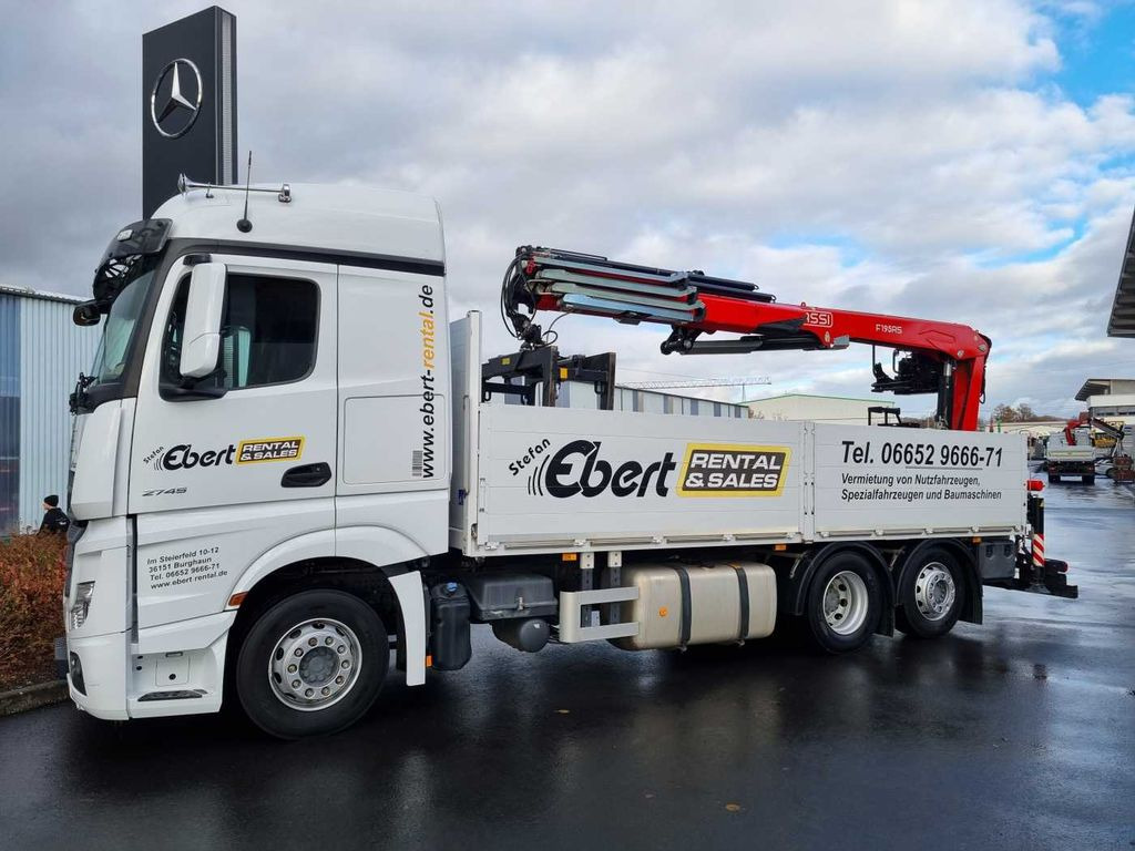 Mercedes-Benz Actros 2745 L 6x2 Baustoffpritsche+Kran Retarder Mercedes-Benz Actros 2745 L 6x2 Baustoffpritsche+Kran Retarder - Грузовик бортовой/ Платформа, Автоманипулятор: фото 4 Mercedes-Benz Actros 2745 L 6x2 Baustoffpritsche+Kran Retarder Mercedes-Benz Actros 2745 L 6x2 Baustoffpritsche+Kran Retarder - Грузовик бортовой/ Платформа, Автоманипулятор: фото 4