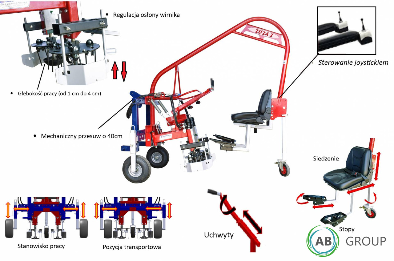 Jagoda single-row weed weeder ZUZA 3 - Садовое оборудование: фото 4 Jagoda single-row weed weeder ZUZA 3 - Садовое оборудование: фото 4