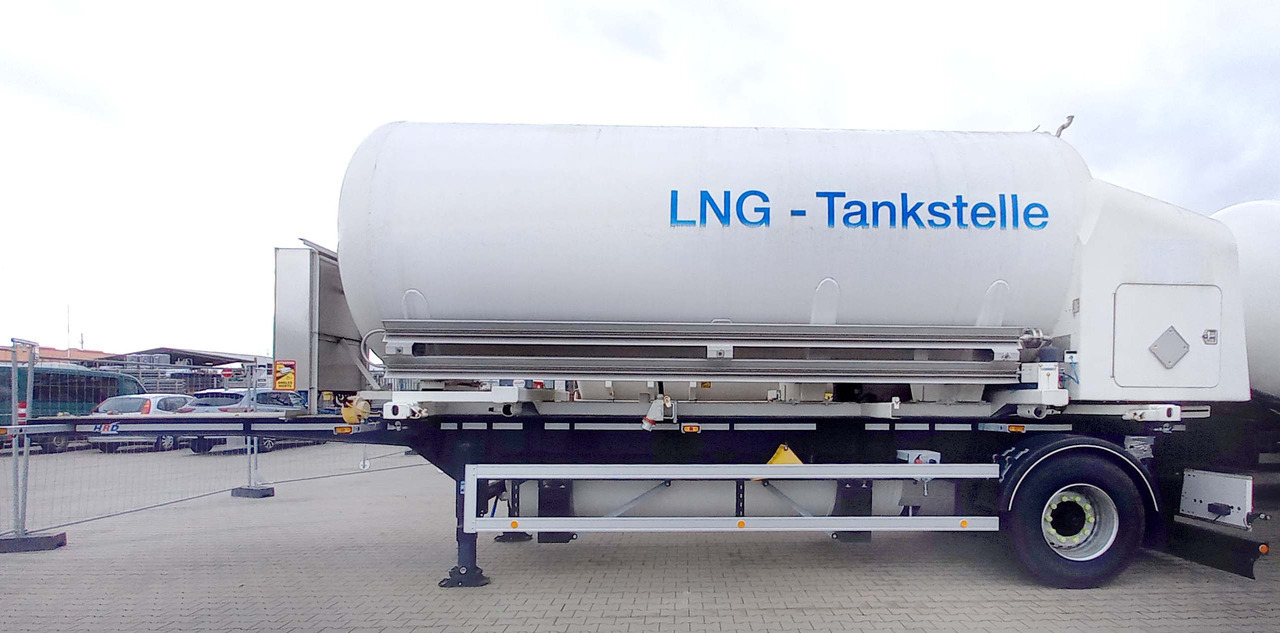 Schwingenschlögel Gas tank semi-trailer used for LNG/CNG mobile filling station Methan Gas Cryogenic - Полуприцеп-цистерна: фото 2 Schwingenschlögel Gas tank semi-trailer used for LNG/CNG mobile filling station Methan Gas Cryogenic - Полуприцеп-цистерна: фото 2