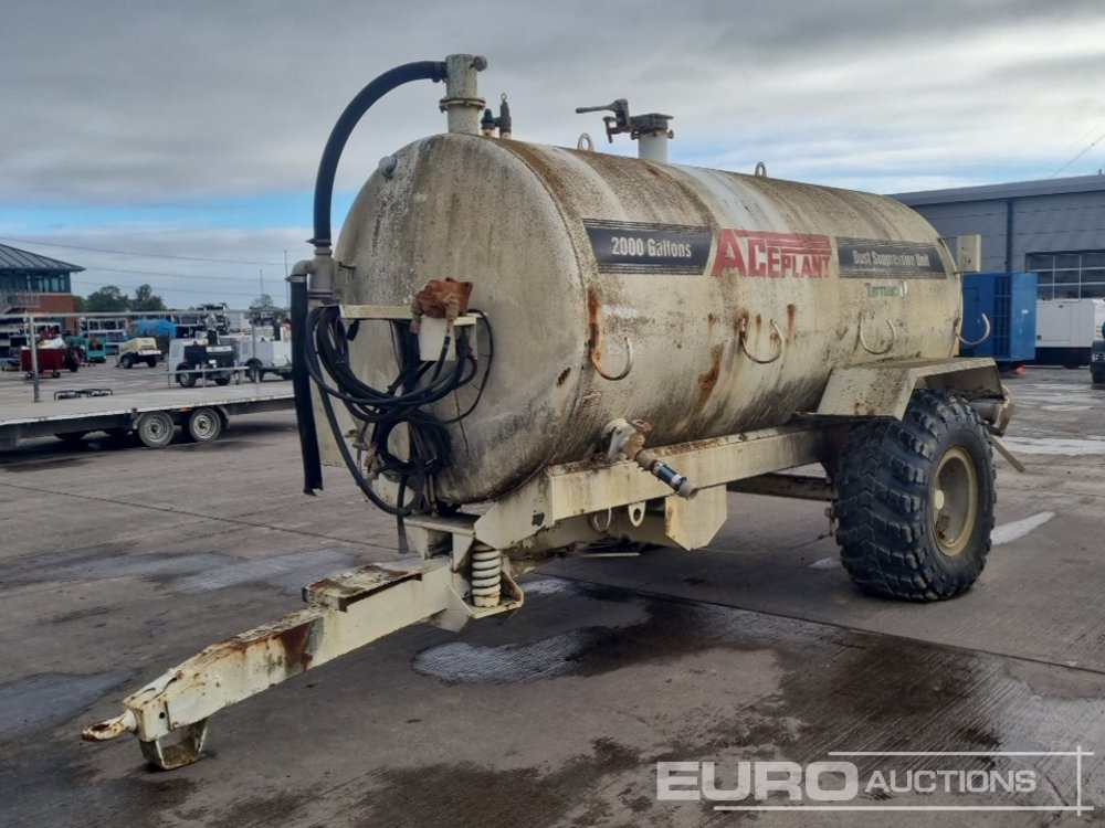 2010 Ace Single Axle Sprung Draw Bar 9000 Litre Dust Supression Unit - Резервуар для хранения: фото 1 2010 Ace Single Axle Sprung Draw Bar 9000 Litre Dust Supression Unit - Резервуар для хранения: фото 1