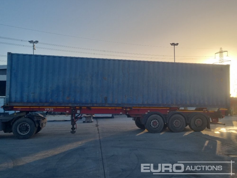 2014 Dennison Tri Axle Skeleton Trailer, Twist Locks, 40' x 8' Container - Морской контейнер: фото 2 2014 Dennison Tri Axle Skeleton Trailer, Twist Locks, 40' x 8' Container - Морской контейнер: фото 2