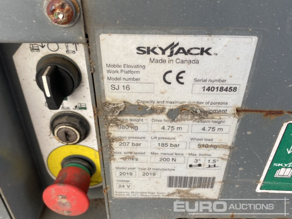 Подъёмник 2019 SkyJack SJ16: фото 9