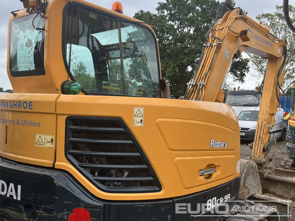 Мини-экскаватор 2020 Hyundai Robex R80CR-9A: фото 13