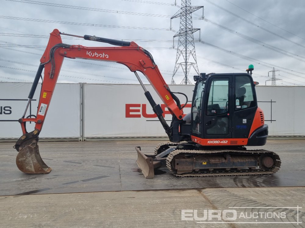 2020 Kubota KX080-4A - Мини-экскаватор: фото 2 2020 Kubota KX080-4A - Мини-экскаватор: фото 2