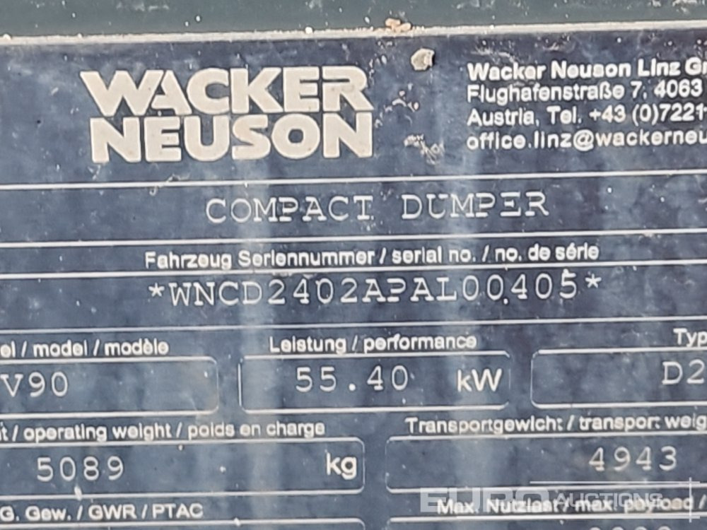 Мини-самосвал 2020 Wacker Neuson DV90: фото 38 Мини-самосвал 2020 Wacker Neuson DV90: фото 38