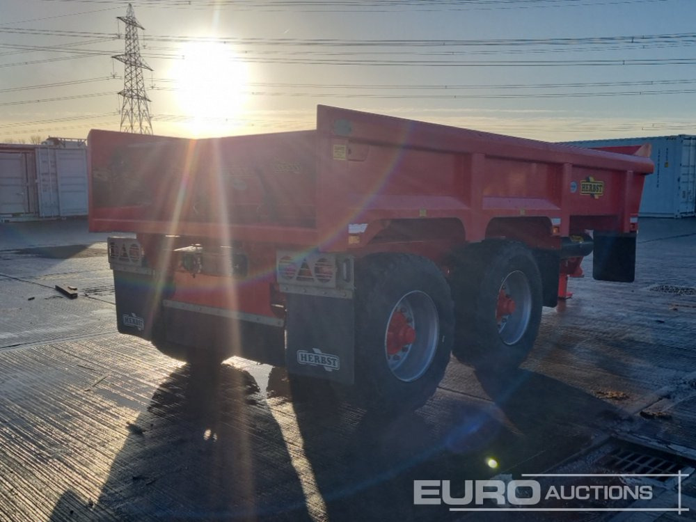 2024 Herbst Twin Axle Sprung Draw Bar 14 Ton Dump Trailer, Air Brakes, Hydraulic Tailgate - Сельскохозяйственный прицеп: фото 5 2024 Herbst Twin Axle Sprung Draw Bar 14 Ton Dump Trailer, Air Brakes, Hydraulic Tailgate - Сельскохозяйственный прицеп: фото 5