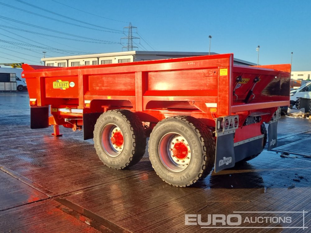 2024 Herbst Twin Axle Sprung Draw Bar 14 Ton Dump Trailer, Air Brakes, Hydraulic Tailgate - Сельскохозяйственный прицеп: фото 3 2024 Herbst Twin Axle Sprung Draw Bar 14 Ton Dump Trailer, Air Brakes, Hydraulic Tailgate - Сельскохозяйственный прицеп: фото 3