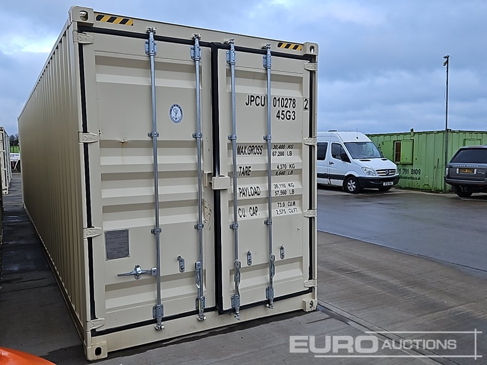 2025 40' x 8' High Cube Container, 2 Side Doors, 1 End Door (Cannot Be Reconsigned) - Морской контейнер: фото 4 2025 40' x 8' High Cube Container, 2 Side Doors, 1 End Door (Cannot Be Reconsigned) - Морской контейнер: фото 4