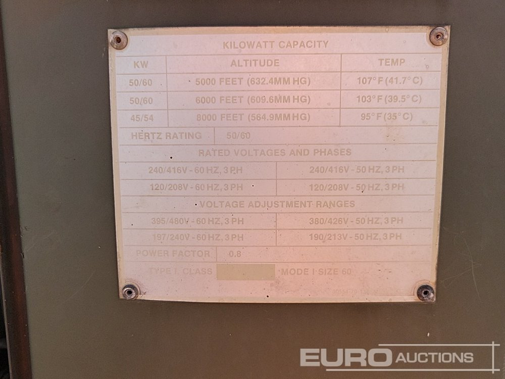 Электрогенератор 75kVA Generator, 6 Cylinder Engine: фото 36