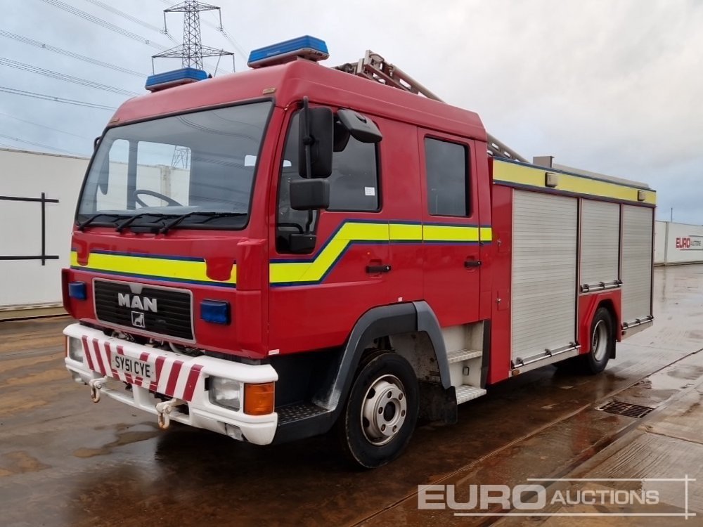 MAN 4x2 Fire Engine, Manual Gearbox - Пожарная машина: фото 1 MAN 4x2 Fire Engine, Manual Gearbox - Пожарная машина: фото 1
