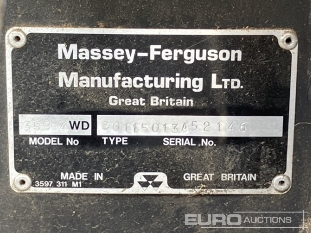 Трактор Massey Ferguson 399: фото 9 Трактор Massey Ferguson 399: фото 9