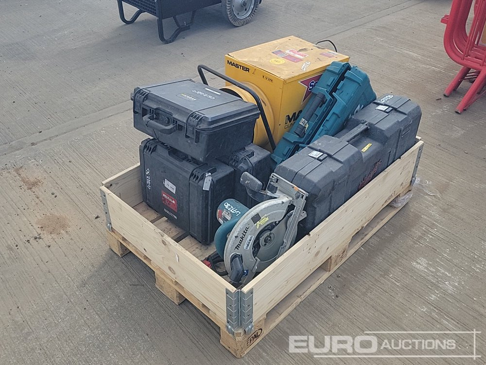 Probst FXAH120 Cordless Vacuum Lift (3 of), Makita 110 Volt Circular Saw, Makita Cordless Resipricating Saw, 415 Volt Masters Space Heater, 110 Volt Milwaukee Hammer Drill - Строительное оборудование: фото 1 Probst FXAH120 Cordless Vacuum Lift (3 of), Makita 110 Volt Circular Saw, Makita Cordless Resipricating Saw, 415 Volt Masters Space Heater, 110 Volt Milwaukee Hammer Drill - Строительное оборудование: фото 1