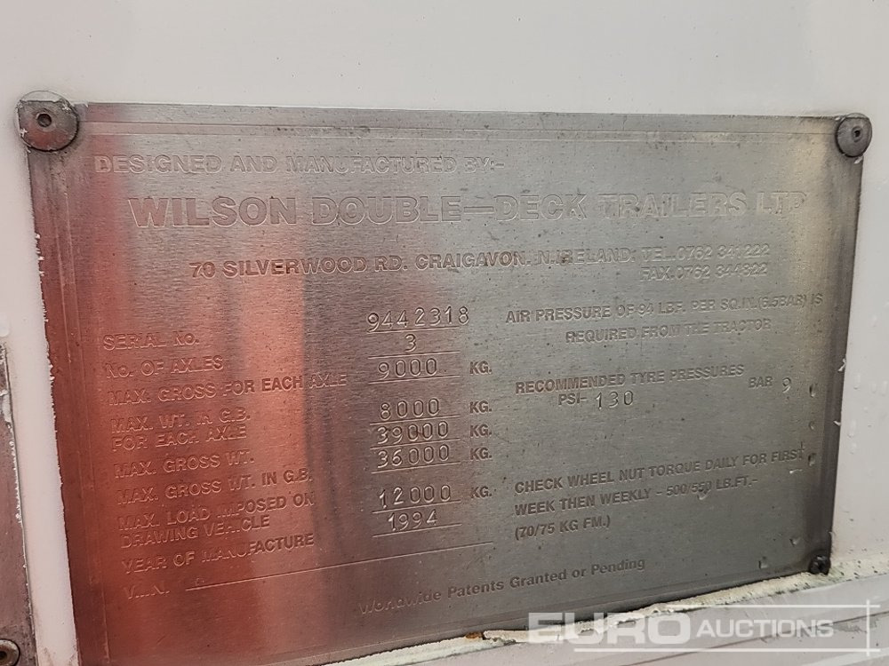 Полуприцеп-фургон Wilson Tri Axle Double Deck Motor Sport Stepframe Trailer, Kitchen, Shower, Bedrooms, Garage: фото 41