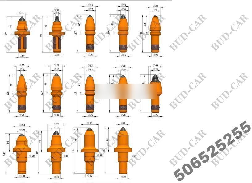 New Rotary Carbide Rock teeth for asphalt milling machine - Запчасти для Дорожных фрез: фото 5 New Rotary Carbide Rock teeth for asphalt milling machine - Запчасти для Дорожных фрез: фото 5