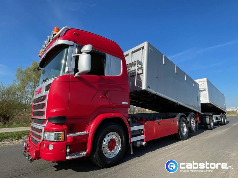 Scania R450 LB6X2*4HNB Euro 6 - Year 2016 - RETARDER - ALUMINIUM kipper + FLOOR kipper aanhangwagen - Good Condition !! - Самосвал: фото 1 Scania R450 LB6X2*4HNB Euro 6 - Year 2016 - RETARDER - ALUMINIUM kipper + FLOOR kipper aanhangwagen - Good Condition !! - Самосвал: фото 1