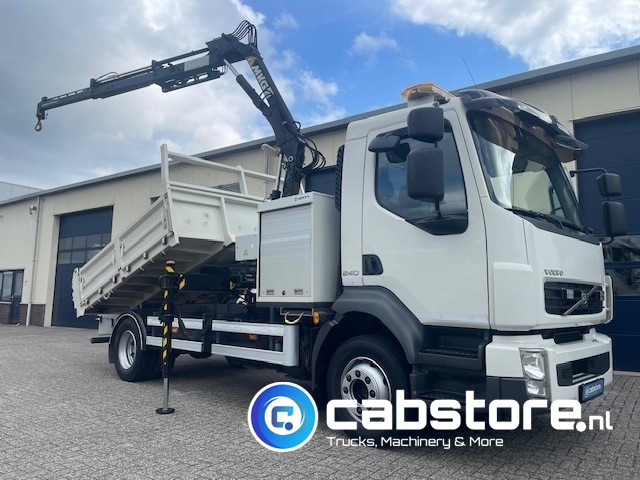 Volvo FL 240 4x2 Euro 5 - Kipper - MKG HLK 45 a2 Autolaadkraan - Bouwjaar 2012 - APK 18-10-2025 - ORIGINAL Km 35.640 !!!! - Good condition !! - Автоманипулятор: фото 1 Volvo FL 240 4x2 Euro 5 - Kipper - MKG HLK 45 a2 Autolaadkraan - Bouwjaar 2012 - APK 18-10-2025 - ORIGINAL Km 35.640 !!!! - Good condition !! - Автоманипулятор: фото 1