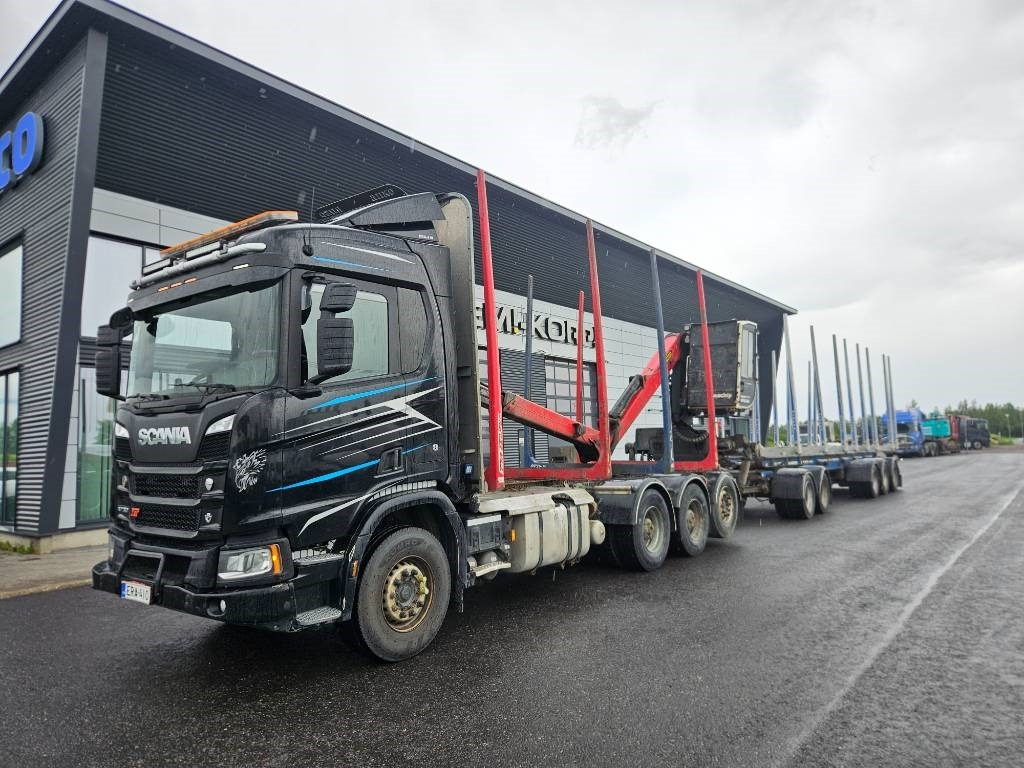 Scania R730 8x4 koko yhdistelmä - Лесовоз: фото 1 Scania R730 8x4 koko yhdistelmä - Лесовоз: фото 1