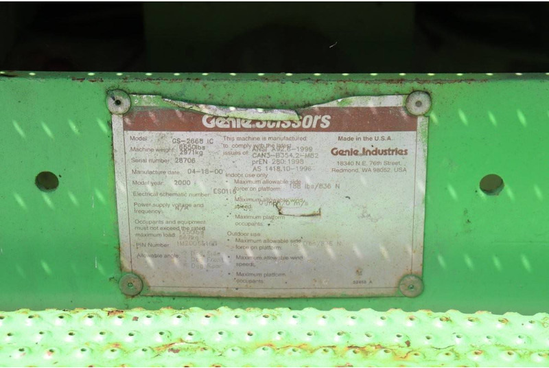 Ножничный подъемник Genie GS-2668 IC: фото 16