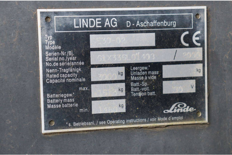 Электропогрузчик Linde E30-02: фото 11