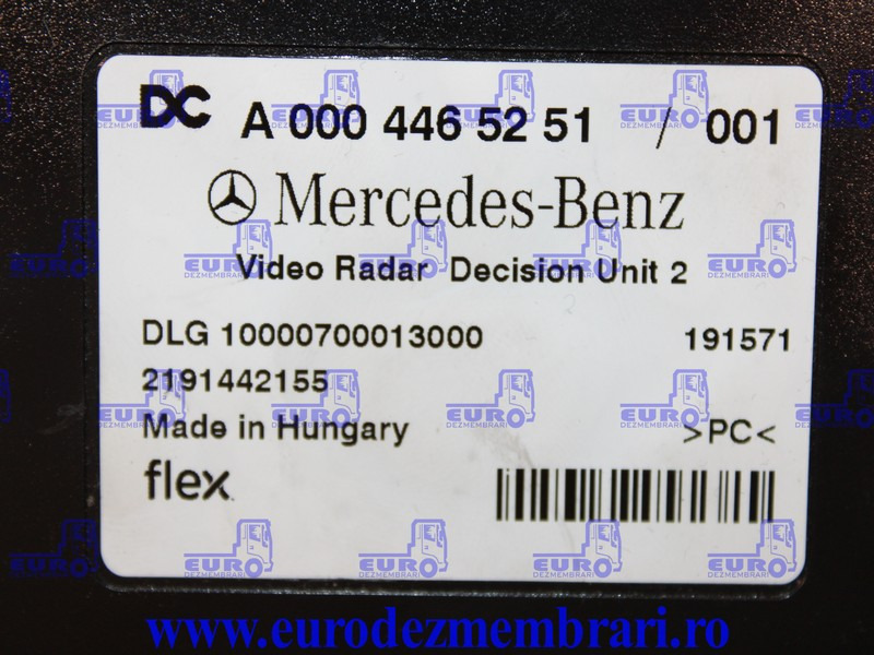 CALCULATOR VIDEO RADAR MERCEDES ACTROS MP5 A0004465251 - Блок управления для Грузовиков: фото 3 CALCULATOR VIDEO RADAR MERCEDES ACTROS MP5 A0004465251 - Блок управления для Грузовиков: фото 3
