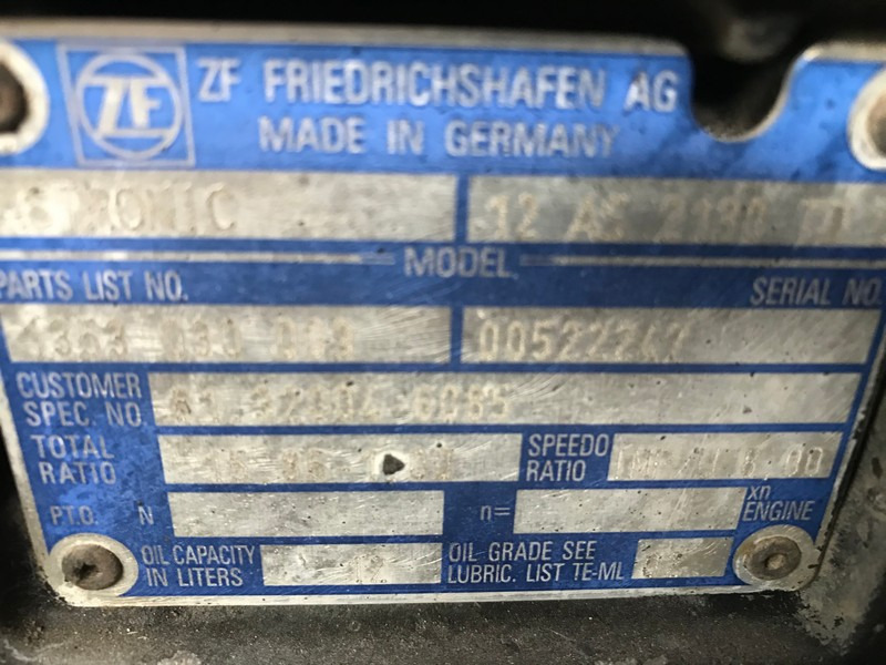 CUTIE DE VITEZE ZF 12 AS 2130 TD R=15,86-1,00 - Коробка передач для Грузовиков: фото 3 CUTIE DE VITEZE ZF 12 AS 2130 TD R=15,86-1,00 - Коробка передач для Грузовиков: фото 3