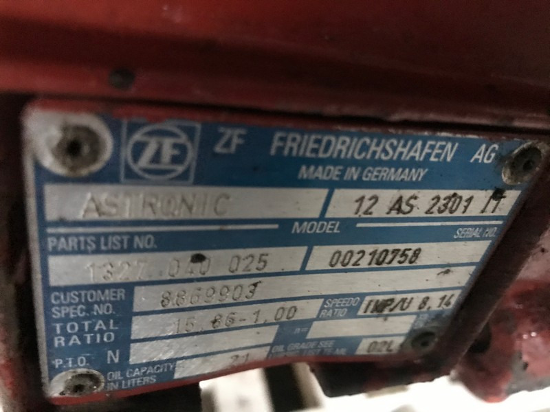 CUTIE DE VITEZE ZF 12 AS 2301 IT R=15,86-1,00 - Коробка передач для Грузовиков: фото 3 CUTIE DE VITEZE ZF 12 AS 2301 IT R=15,86-1,00 - Коробка передач для Грузовиков: фото 3