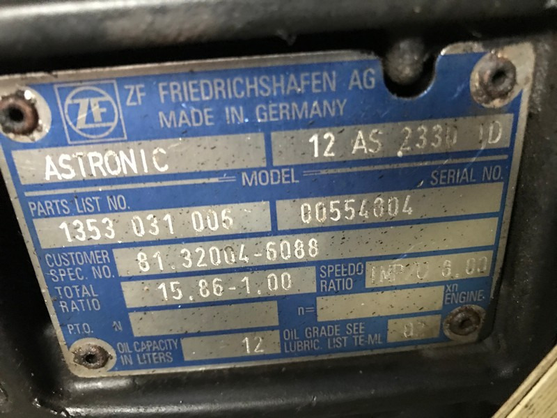 CUTIE DE VITEZE ZF 12 AS 2330 TD R=15,86-1,00 - Коробка передач для Грузовиков: фото 3 CUTIE DE VITEZE ZF 12 AS 2330 TD R=15,86-1,00 - Коробка передач для Грузовиков: фото 3