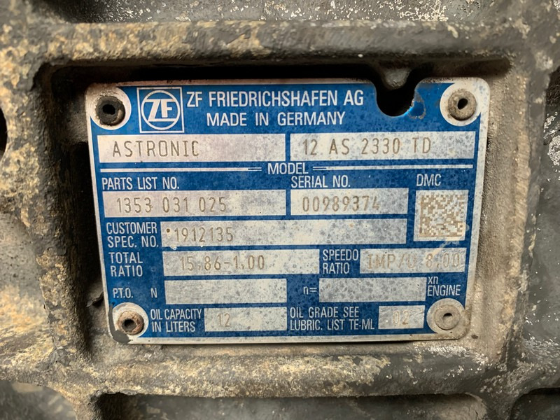 CUTIE DE VITEZE ZF 12 AS 2330 TD R=15,86-1,00 - Коробка передач для Грузовиков: фото 5 CUTIE DE VITEZE ZF 12 AS 2330 TD R=15,86-1,00 - Коробка передач для Грузовиков: фото 5