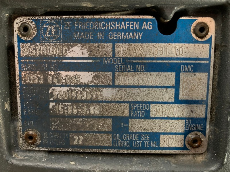 CUTIE DE VITEZE ZF 12 AS 2331 TD R=15,86-1,00 - Коробка передач для Грузовиков: фото 5 CUTIE DE VITEZE ZF 12 AS 2331 TD R=15,86-1,00 - Коробка передач для Грузовиков: фото 5