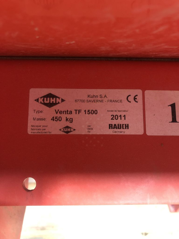 Посевной комплекс Kuhn VENTA TF1500 + Kuhn HR4004DR: фото 10