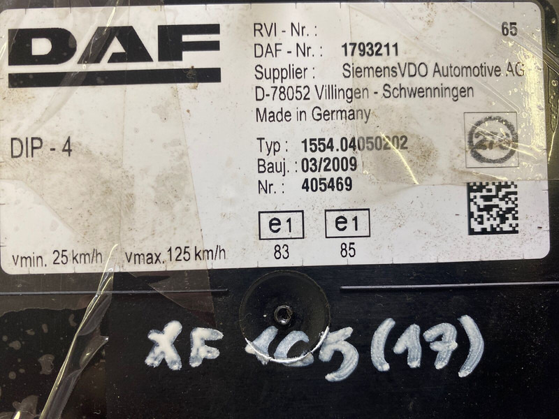 DAF - Приборная панель: фото 2 DAF - Приборная панель: фото 2