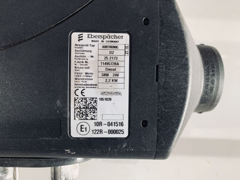 Scania 124 Airtronic Eberspächer - Отопление/ Вентиляция: фото 2 Scania 124 Airtronic Eberspächer - Отопление/ Вентиляция: фото 2